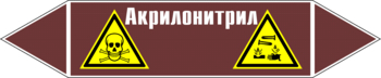 Маркировка трубопровода "акрилонитрил" (пленка, 126х26 мм) - Маркировка трубопроводов - Маркировки трубопроводов "ЖИДКОСТЬ" - Магазин охраны труда ИЗО Стиль